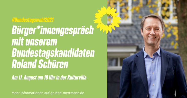 Bürger*innengespräch mit dem Bundestagskandidaten Roland Schüren