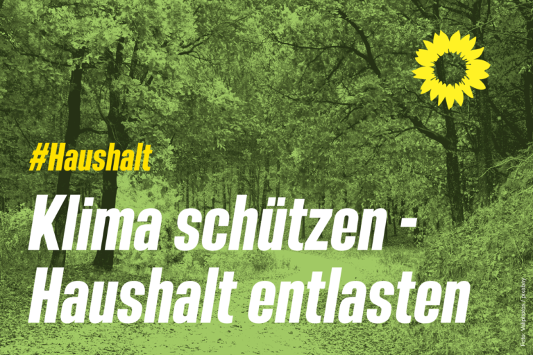 Klima schützen – Haushalt entlasten