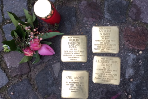 Verlegung neuer Stolpersteine