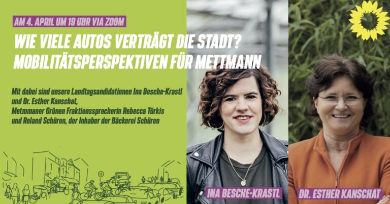 Wieviele Autos verträgt die Stadt? – Mobilitätsperspektiven für Mettmann