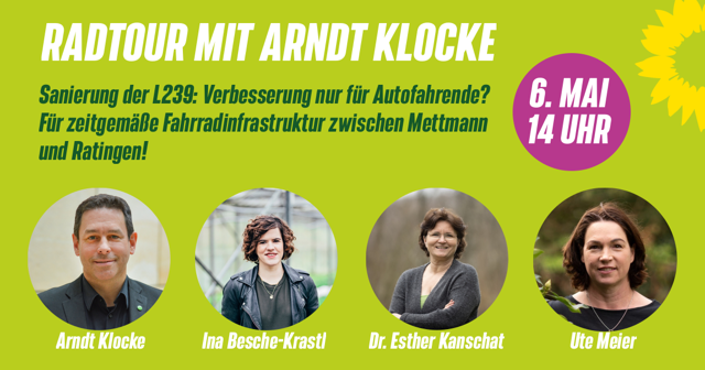 Grüne Fahrradtour mit Arndt Klocke