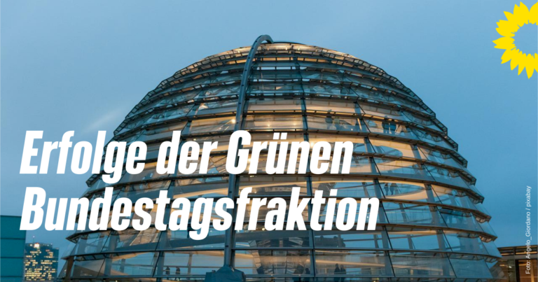 Die letzten Erfolge der Grünen Bundestagsfraktion 