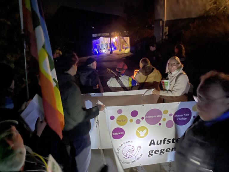Pressemitteilung: Erfolgreicher Protest gegen dubiose Veranstaltung auf Gut Meurersmorp