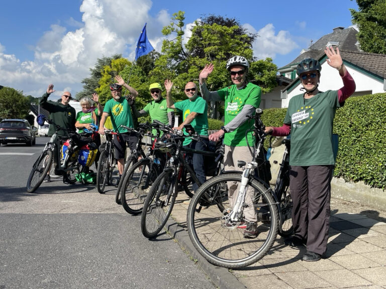 Grüne Mettmann radeln nach Brüssel