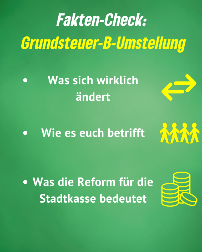 Fakten-Check zur Grundsteuer B Umstellung.