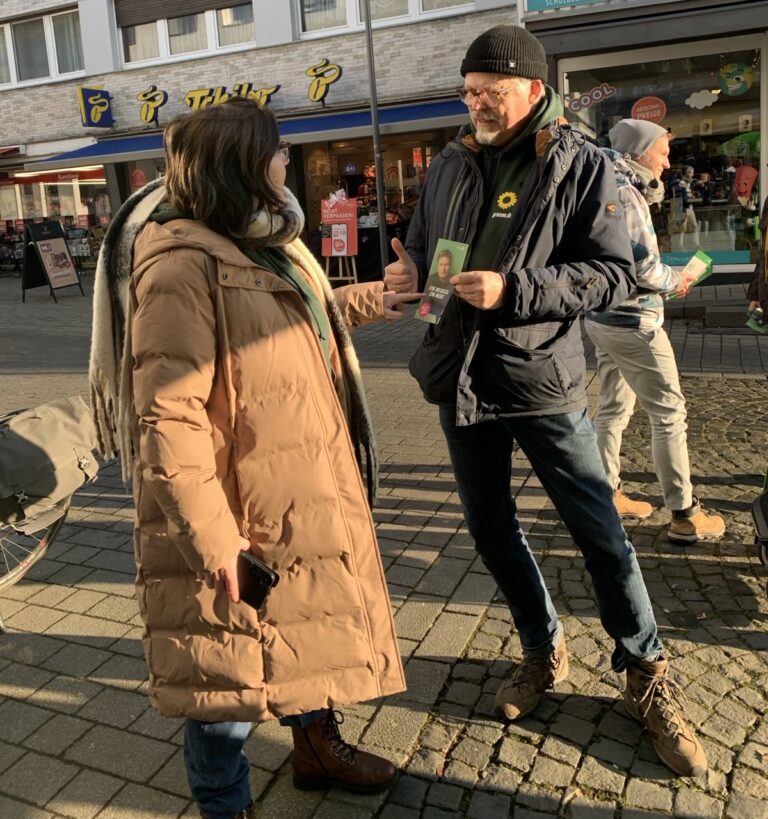 Die GRÜNEN Mettmann vor Ort: Kommen Sie mit uns ins Gespräch – jeden Samstag bis zur Bundestagswahl!
