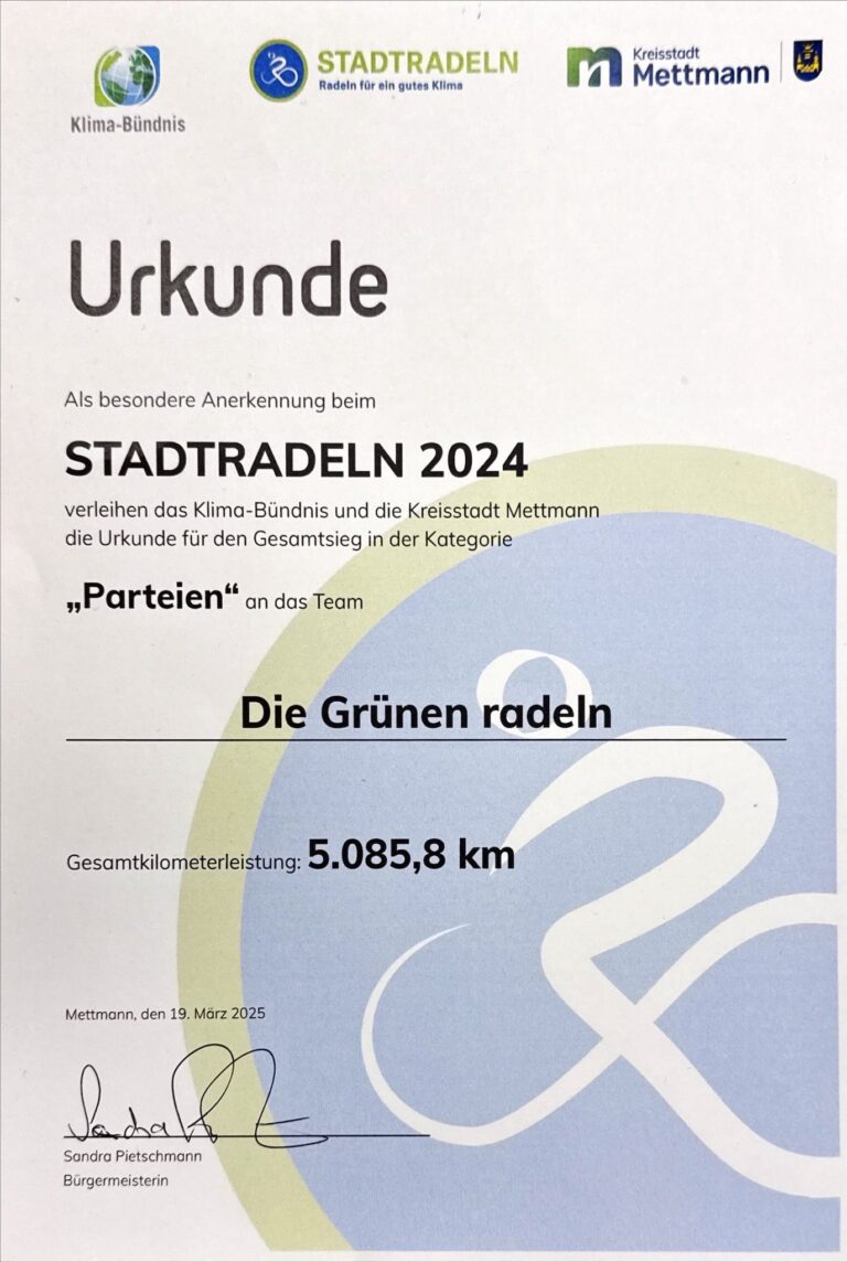 Die Grünen radeln (Stadtradeln 2024)