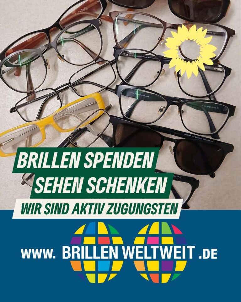 Brillen spenden, Sehen schenken!
